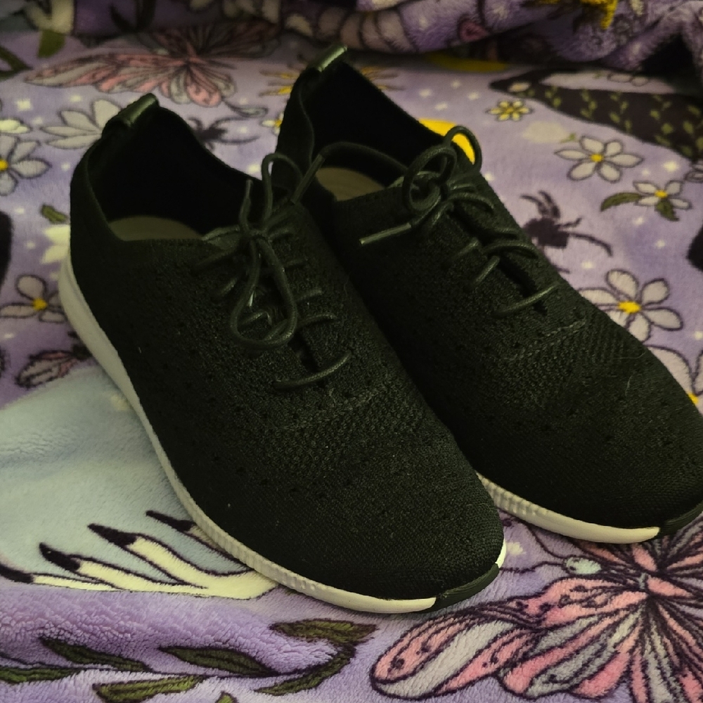 Cole Haan Black Knit Sneakers
